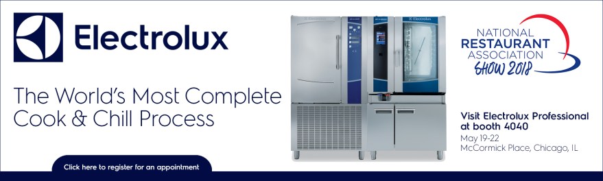 Electrolux Professional banner ad for NRA Show 2018