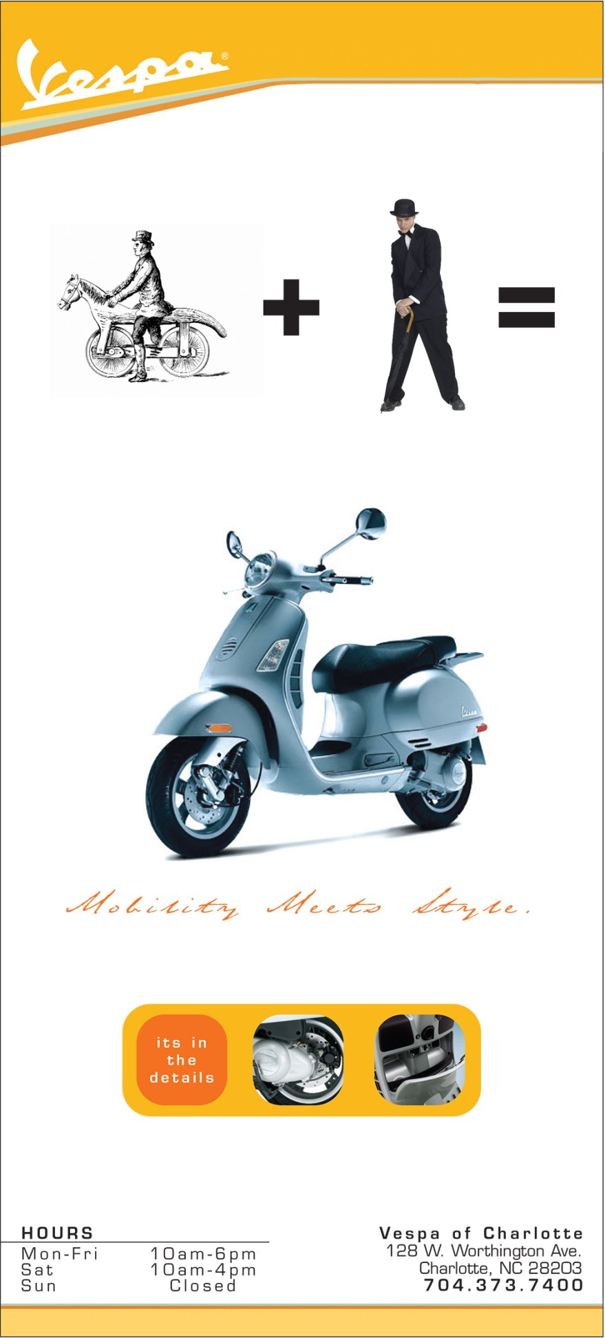 Vespa of Charlotte ad
