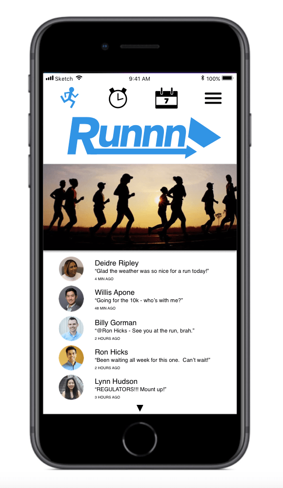 Runnn! app for run club