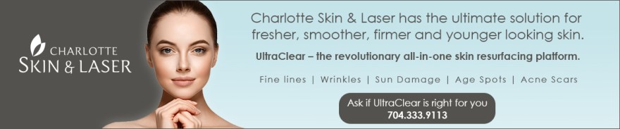 Charlotte Skin & Laser leaderboard ad for Scoop Charlotte